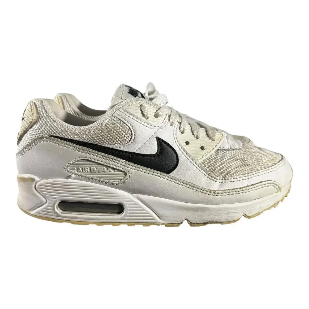 Nike Air Max 90 White Black Women’s 8.5 Classic Low Top Running Shoes